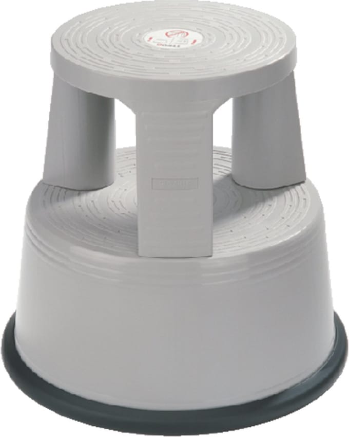 DESQ® opstapkruk - Grijs - Kunststof - Hoogte 42,6 cm