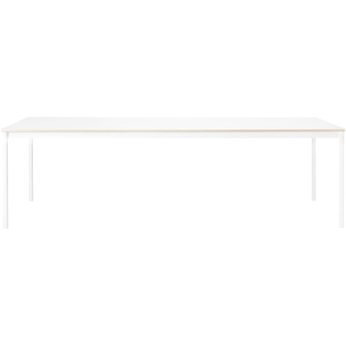Muuto - Base tafel - wit laminaat - wit - multiplexrand - XL