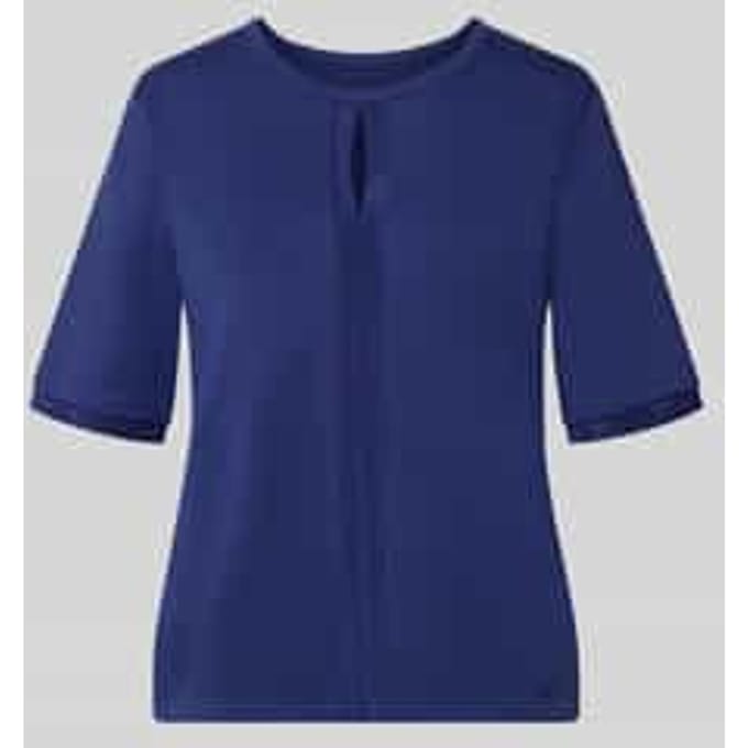 T-shirt met ronde hals en cut-out
