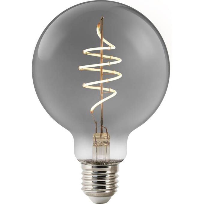 Nordlux G95-lichtbron-smart-deco filament-spiral-E27-smoke glas-1800K
