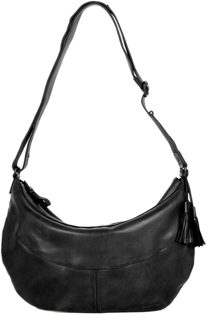 Leren Crossbodytas - Sian - Zwart