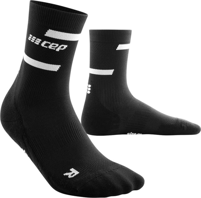 CEP Run Mid-Cut Compressie Sokken - Zwart - Dames (34-37)
