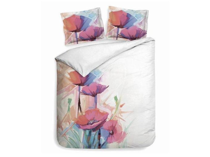Heckett & Lane dekbedovertrek Rozamond Pastel-White 200x200/220
