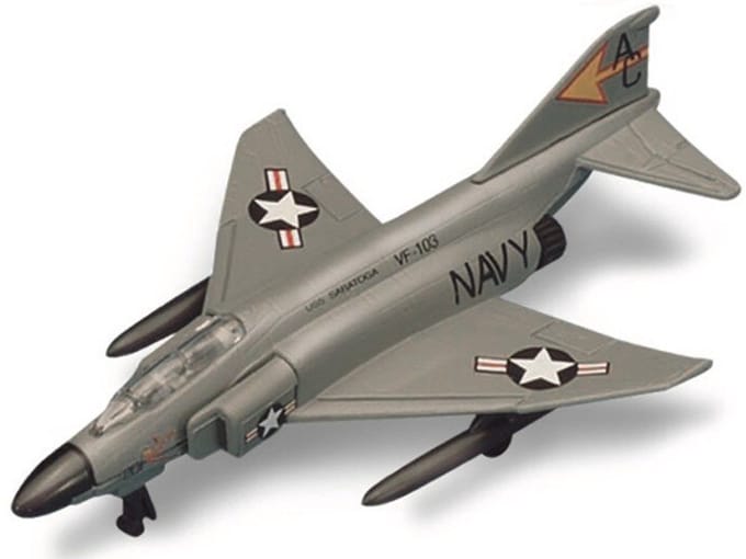 Maisto McDonnell Douglas F-4 - Modelauto - Schaal 1:100 - Grijs