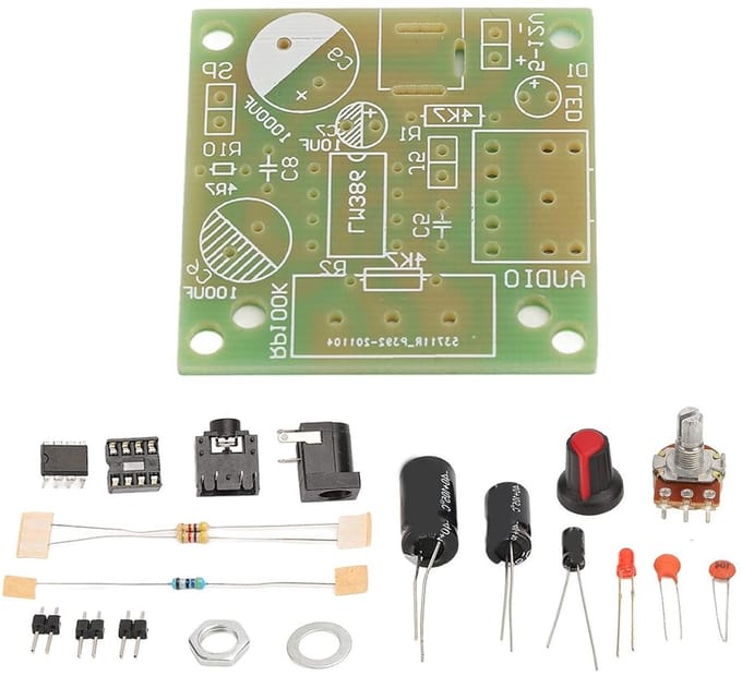 Audio Versterker Kit - Mini Module - Muziek Afspelen - Stabiele Printplaat - 37x41mm - Groen