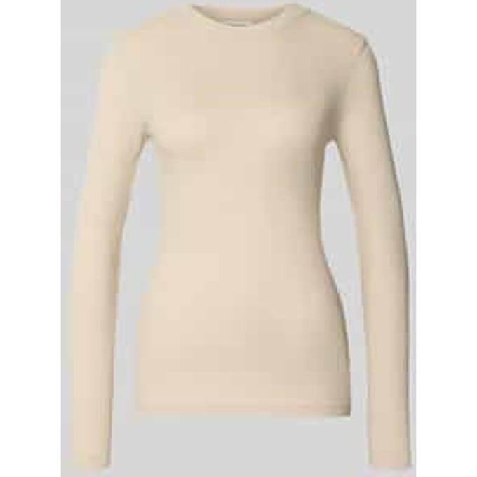Slim fit longsleeve van katoenmix