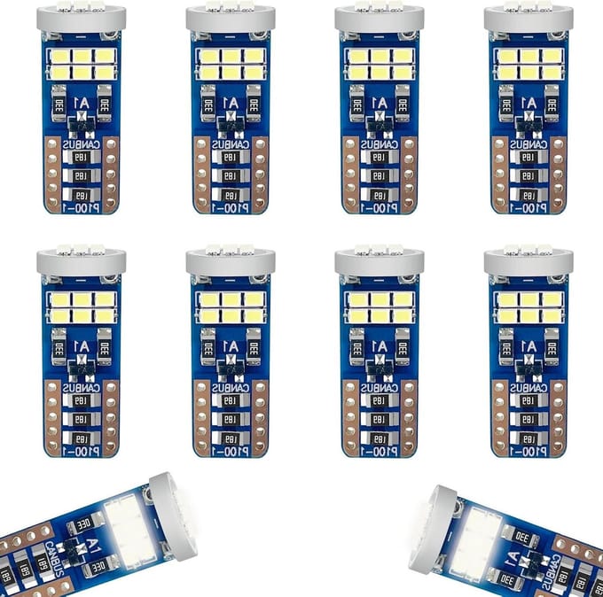 Binnenverlichting - Interieurverlichting Lamp - Auto Verlichten - Universele pasvorm - 10 stuks - Wit