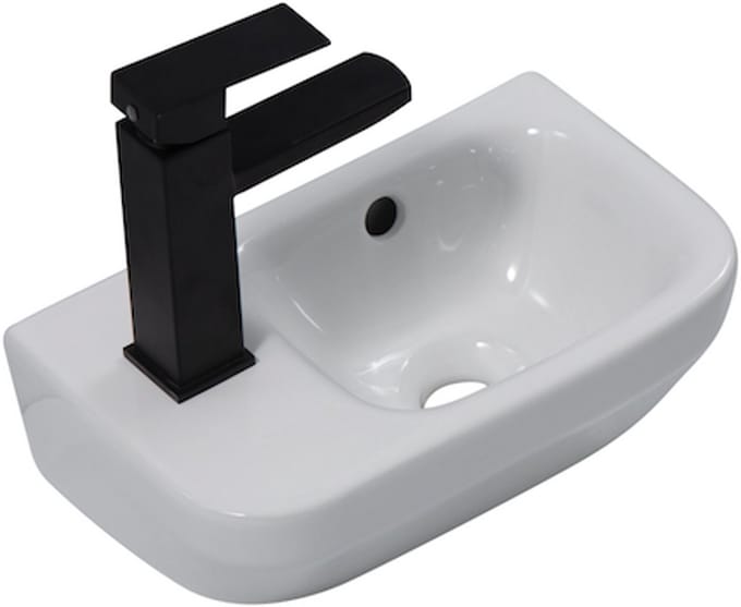 Zara 36 links - Glans wit - Toiletfontein