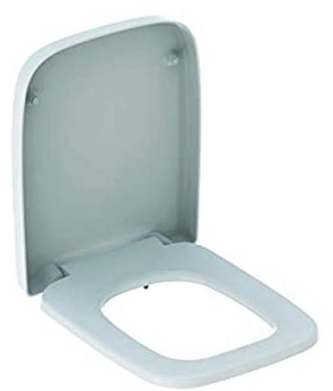 Witte WC-bril met dekstop en metalen bevestiging