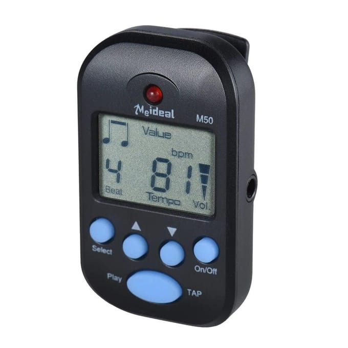 M50 Mini métronome professionnel à clipser LCD métronome de rythme numérique pour guitare violon basse accessoires d'instruments à cordes noir