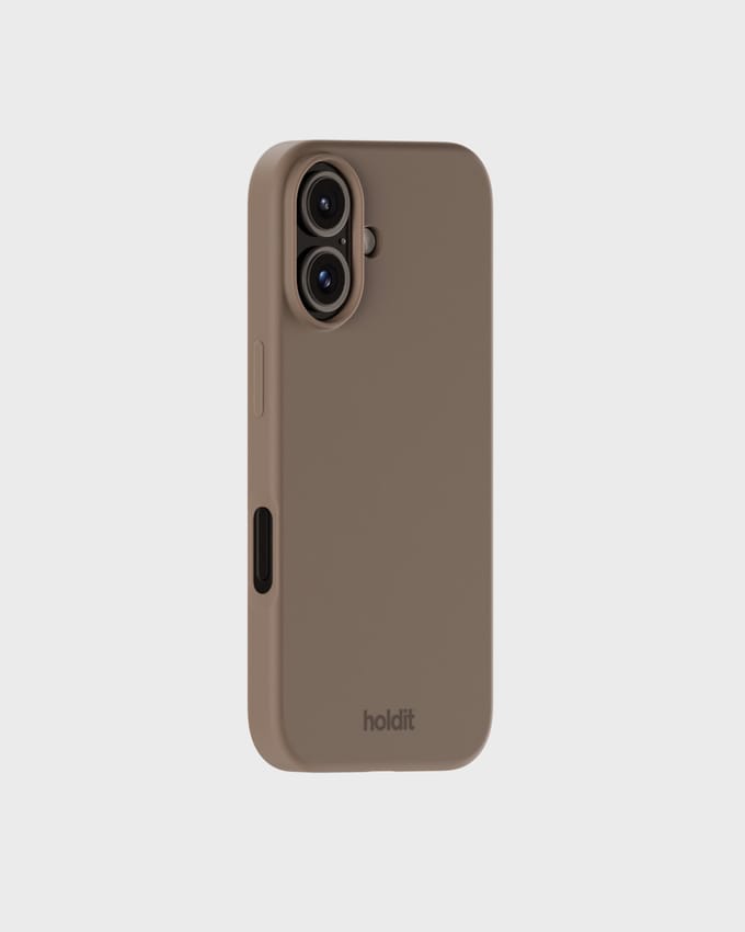 Holdit Silicone Case geschikt voor Apple iPhone 16 - Mocha Brown