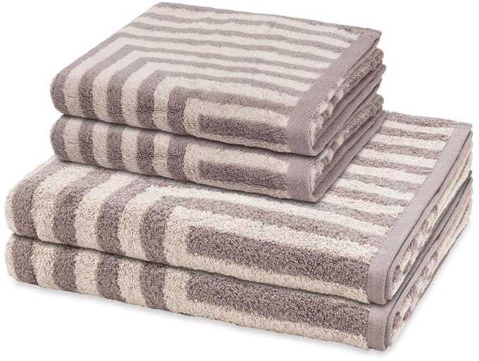 Ross Sonstiges 2 X handdoek 2 X douchehanddoek - in set 4 pack Grafik