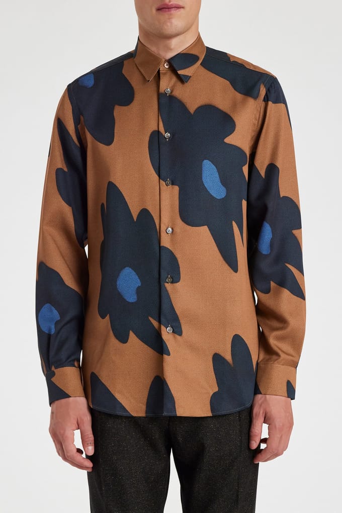Paul Smith S/c Regular Fit Shirt Tan Größe: M | Casual hemden Outlet | Herren