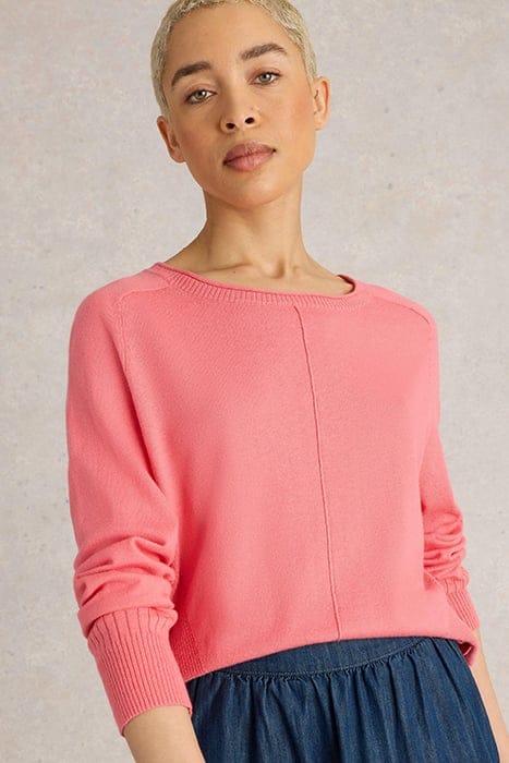 White Stuff City Jumper Mid Coral Größe: 10 | Strickpullover Outlet | Damen | Orange