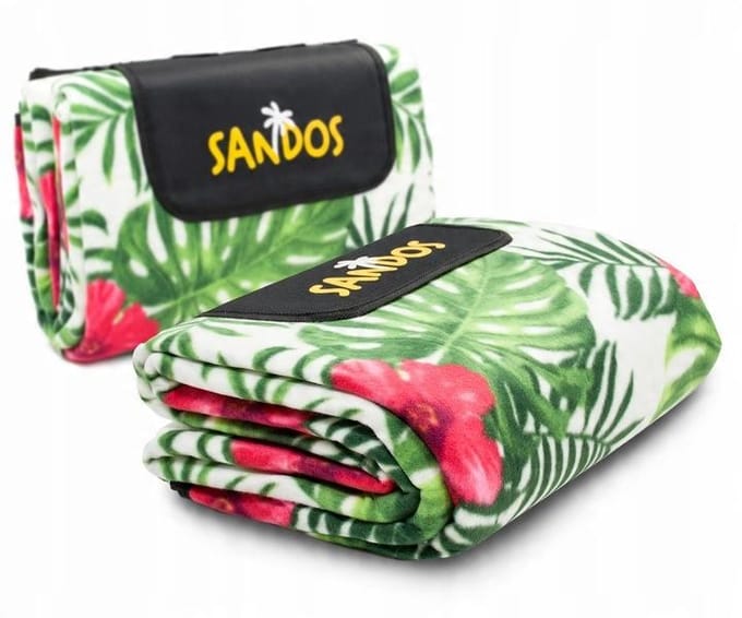 Sandos - Picknickkleed - 200x200cm - Waterdicht - Bloemenmotief