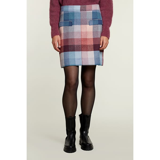 River Woods Multi Checked Short Skirt Maat: 40 | Mini Rokken Outlet | Dames