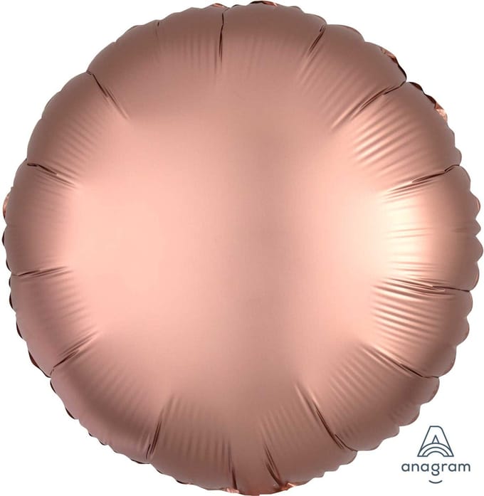 Amscan - Folieballon Satin Luxe Rose Copper Rond, 43cm