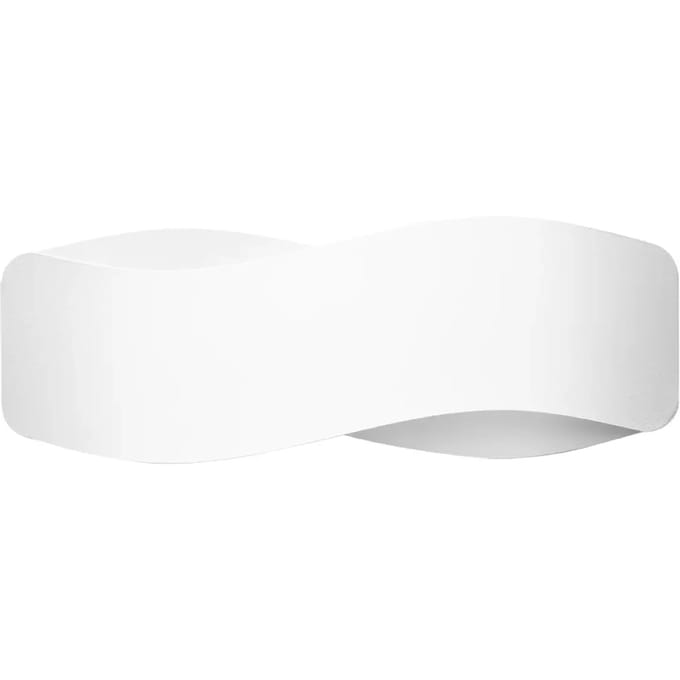 Wandlamp TILA 40 met lange behuizing en 2 lichtbronnen - Sollux Lighting - IP20 - Wit staal behuizing - 40 x 12 x 15 cm - 2 x G9 LED, exclusief lichtbron - 2 x 8 W - Moderne wandlamp voor eetkamer, slaapkamer en hal