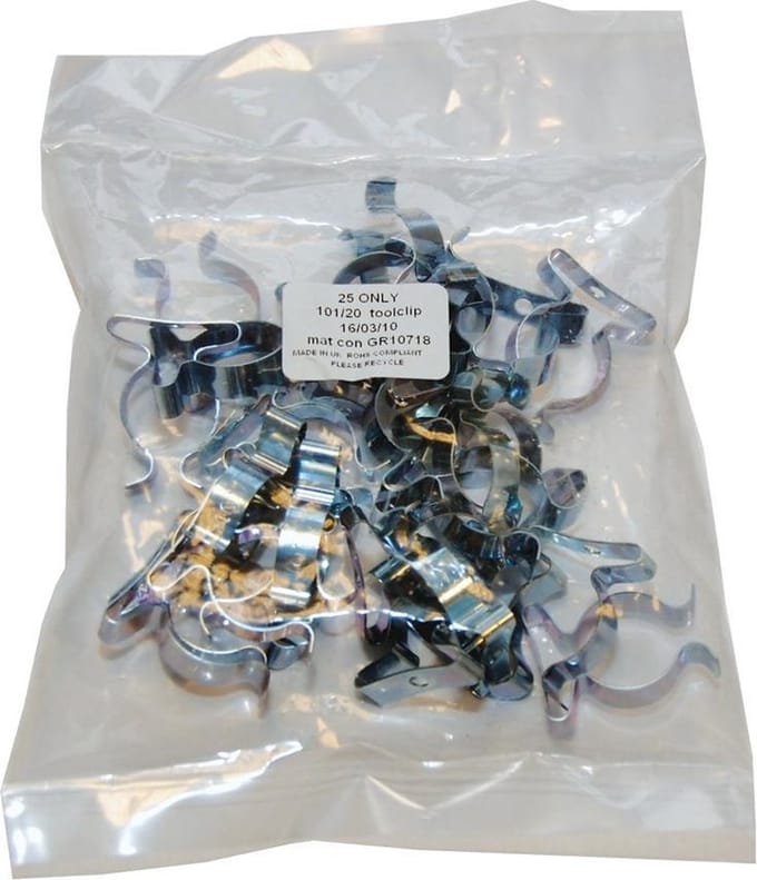 Gereedschapklem Eec-6A 25mm - Zakje met 25 stuks