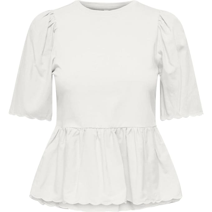 Only Veronika Life SS Mix Peplum Shirt Dames - Maat M