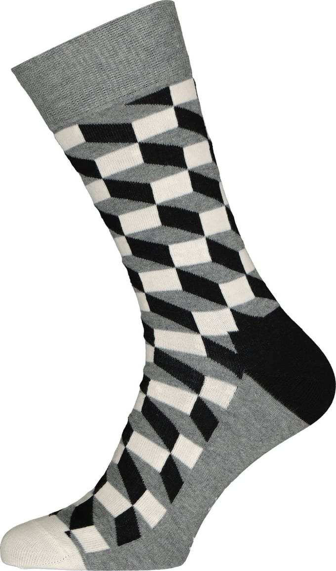 Happy Socks Filled Optic Sock - unisex sokken - Unisex - Maat: 36 - 40