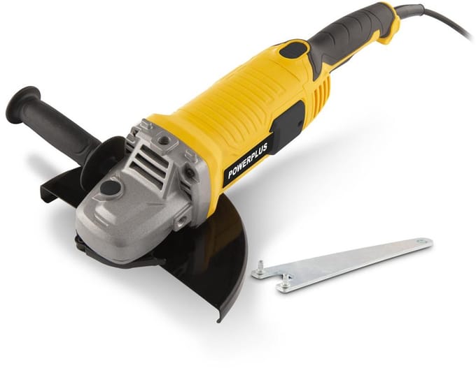 Powerplus elektrische haakse slijper POWX0606 - 2400W slijpmachine - slijpschijf 230mm ᴓ, compacte power tool