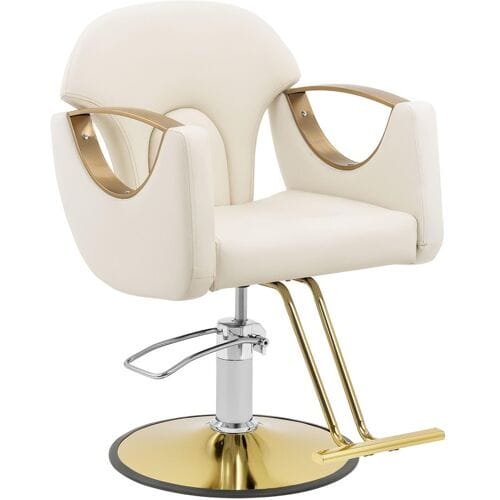 physa Kappersstoel met voetensteun - 55 - 65 cm - 180 kg - Creme 10040751