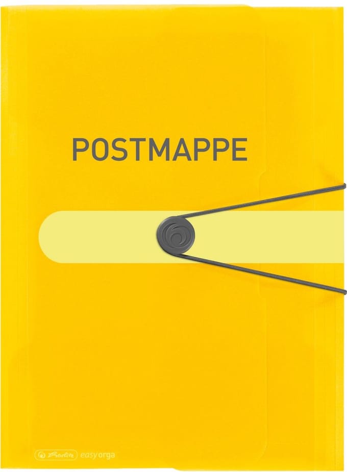 Herlitz Opbergmap 11394343 DIN A4 Transparant geel 1 stuk(s)