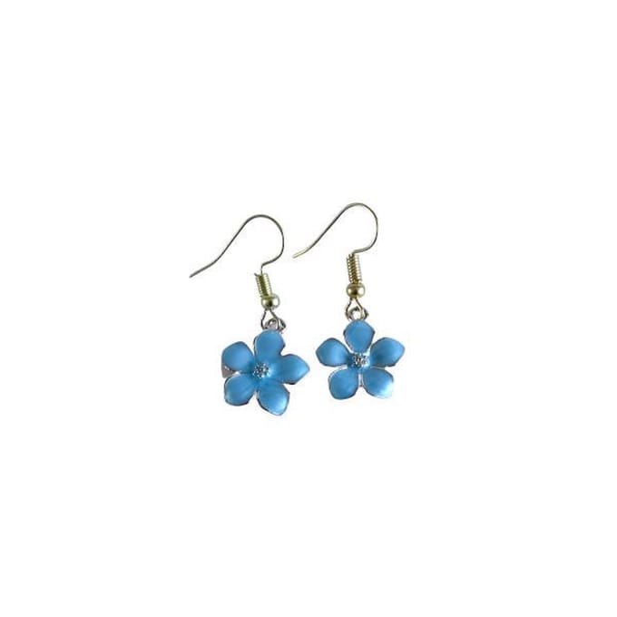 2 Love it Daisy Blauw - Oorbellen - Meisjes - Lengte: 3.3 cm