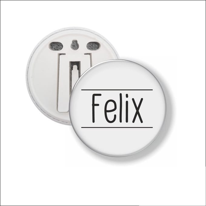 Button Met Clip 58 MM - Felix