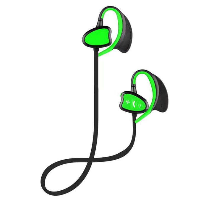 IPX8 waterdichte Bluetooth-koptelefoon voor zwemmen CSR draadloze stereoheadset met microfoonbas blauw