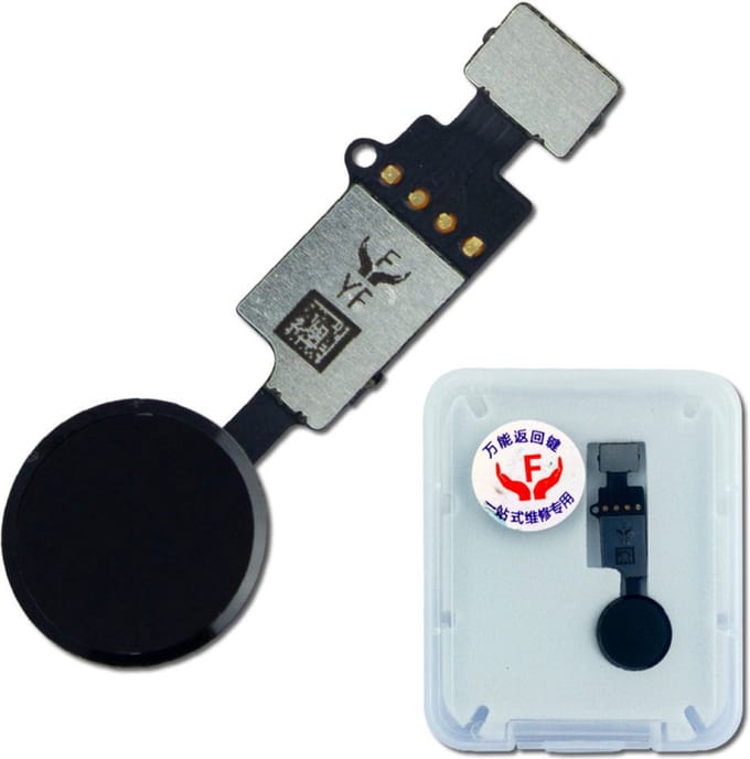 YF home button 3rd gen voor iPhone 7 / 8 en 7 / 8 Plus - zwart