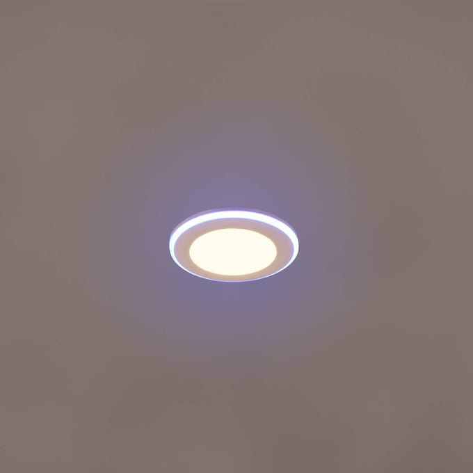 Trio Lighting LED downlight Argus RGBW afstandsbed. Ø8cm wit