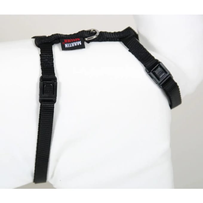 Verstelbare eenkleurige nylon kattenharnas Martin Sellier