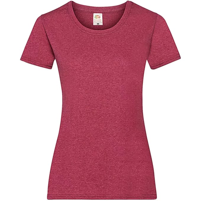 Dames-T-shirt Fruit of the Loom Valueweight