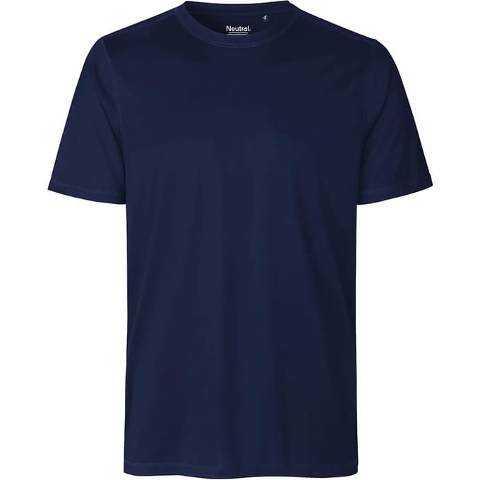 Herensportshirt 'Performance' met korte mouwen Navy - M