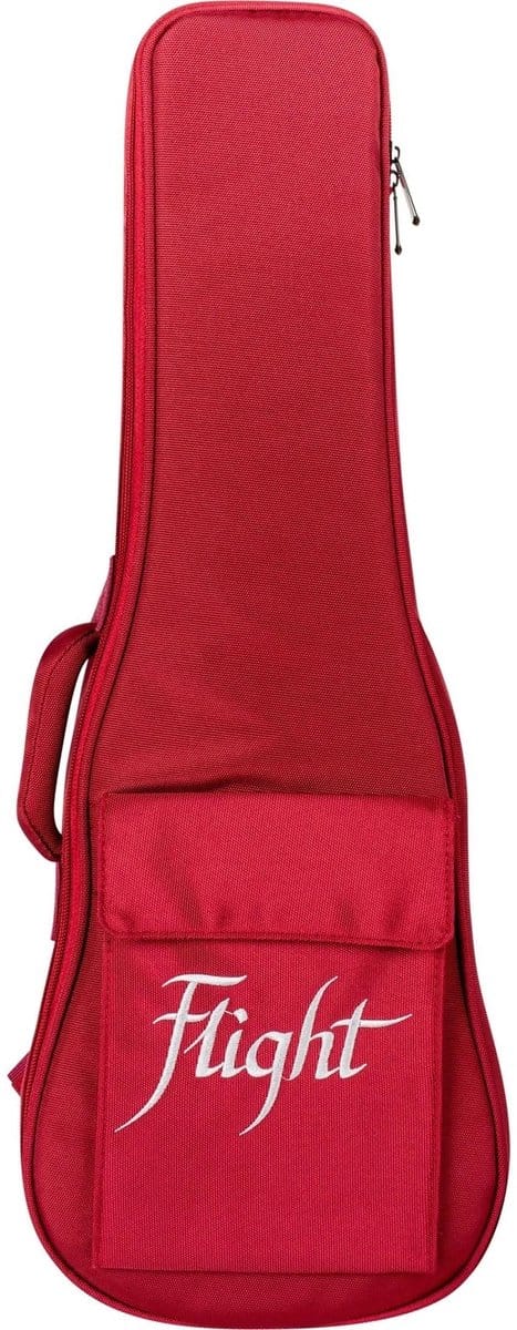 Flight DXBS Deluxe Soprano Ukulele Gigbag 15mm Padded Wine Red met Accessoirevak