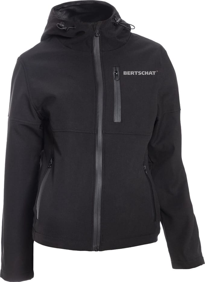 Verwarmde Jas | Soft Shell | Women | L | Zwart incl. Powerbank