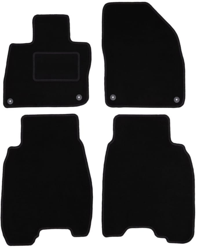 Zwarte veloursmatten voor: Honda Civic VIII (UFO) hatchback (2006-2012)