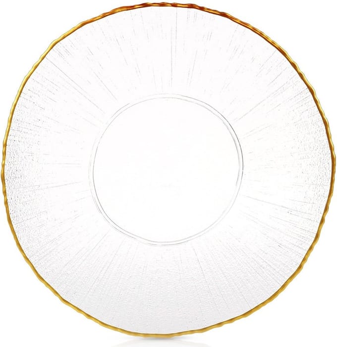 Dinerbord Glas Gouden 28 cm - Borden - Bord