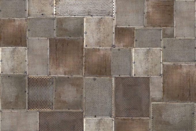 Fotobehang - Grunge Metal 375x250cm - Vliesbehang
