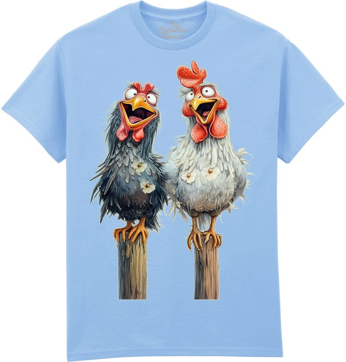 Gekke Kippen Friendly Chickens The Coloured House T-shirt M