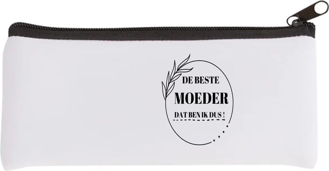 Akyol - de beste moeder dat ben ik dus Etui - Moeder - mama - moeder cadeautjes - moederdag - verjaardag - geschenk - kado - 20 bij 9 cm