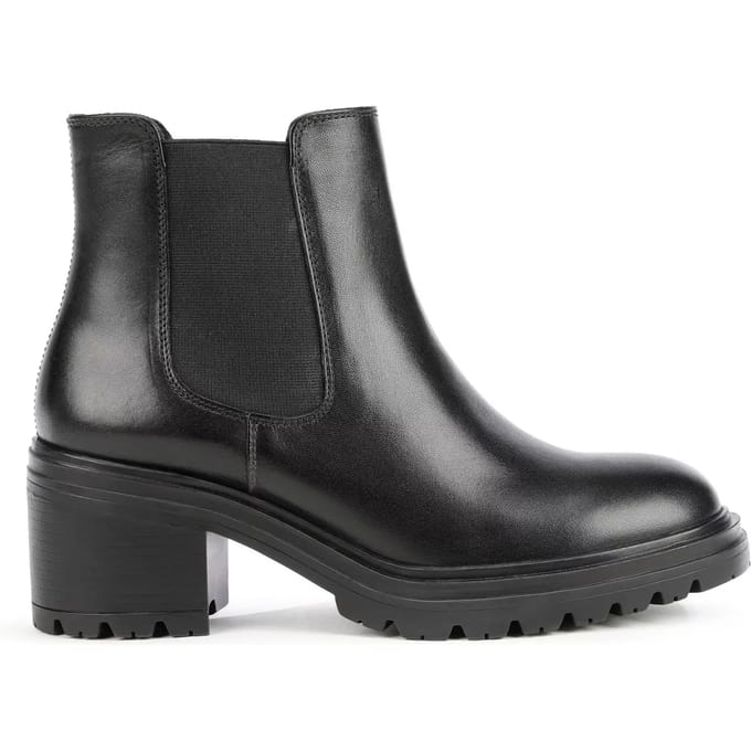 Vrouwelijke leren en elastische nylon boots   Geox Damiana