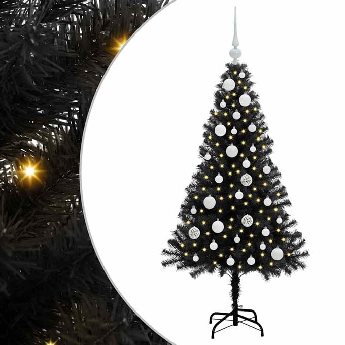 vidaXL Kerstboom Zwart 120 cm PVC