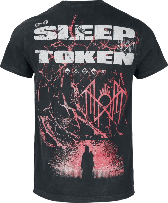 Sleep Token T-shirt - Texture - S tot XL - voor Mannen - zwart-grijs