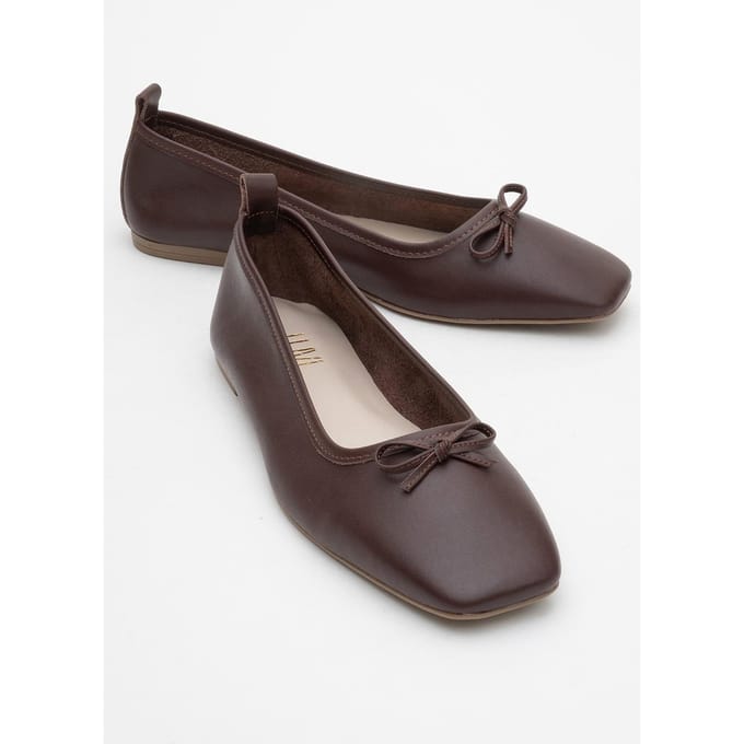 Sosa Leren Ballerina's Dames