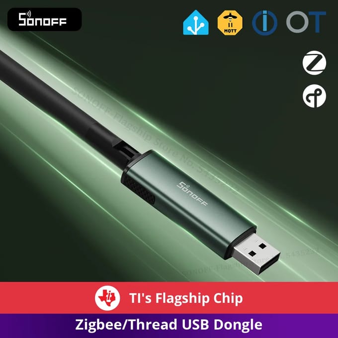 SONOFF Dongle-PP10 Dongle Plus CC2674P10 Zigbee/Thread USB-dongle Flagship Dual-Protocol Prestaties Werkt met Zigbee2MQTT OTBR