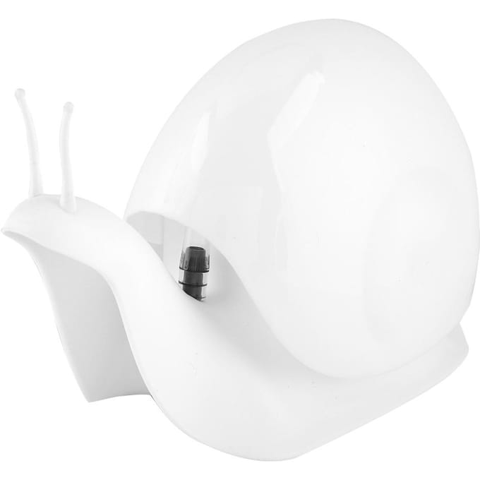Slakvorm Drukstijl Zeep Vloeistoffles Handlotion Dispenser Badkameraccessoires (Wit) wit