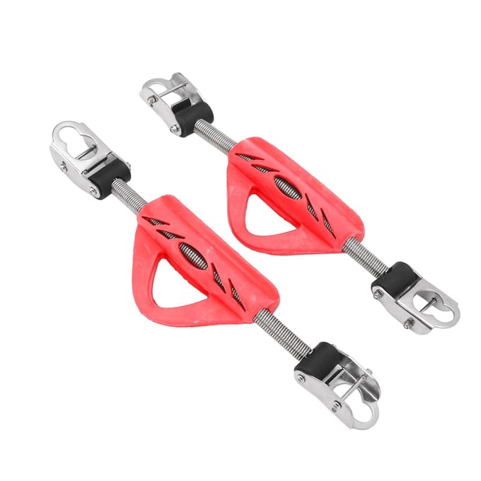 2 STUKS Duikvin Veerband 316 Roestvrij Staal Dubbel Gebruik Scuba Duikvin Veer Hielband rood